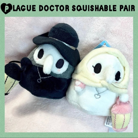 Plague Doctor Nurse Squishable Keychain 